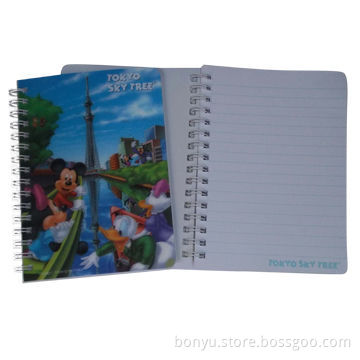 Spiral notebook with 3D printing on the pp for the cover, for promotion use